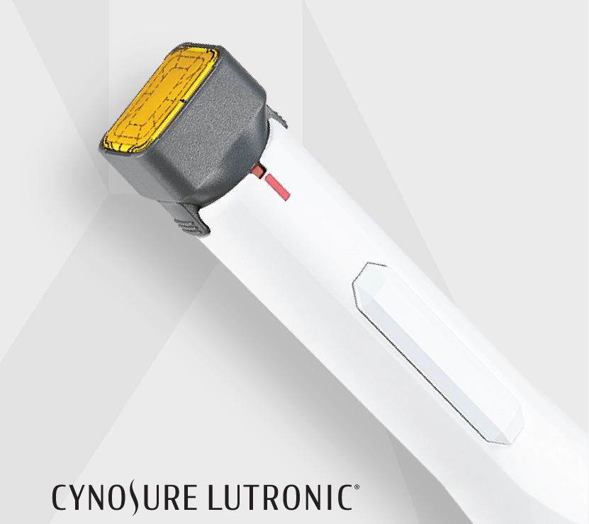 Close-up of the XERF RF treatment handpiece